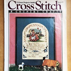 Vintage Cross Stitch & Country Crafts March/April 1986 Easter Linens 21 Projects